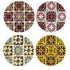 Darby Ceramic Coaster - Criss Cross Set Of 4 Placemats & Coasters The Cooks Kitchen 