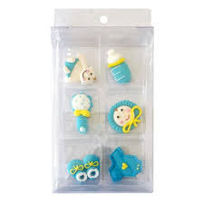 Cake Craft - Christening Assortment Baby Blue - Sugar Decorations