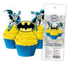 Batman Edible Wafer Cupcake Toppers - 16pc