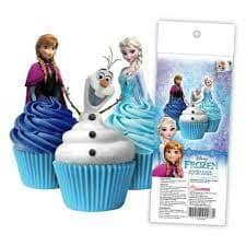 Disney Frozen Edible Wafer Cupcake Toppers - 16pc Edible Decorations The Cooks Kitchen 