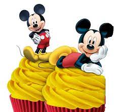 Mickey Mouse Edible Wafer Cupcake Toppers 16pk