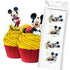 Mickey Mouse Edible Wafer Cupcake Toppers 16pk Edible Decorations The Cooks Kitchen 