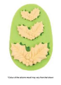 Assorted Holly Silicone Mould