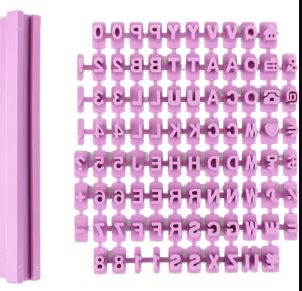 Cake Craft Alphabet/number Cookie Press Stamp/embosser