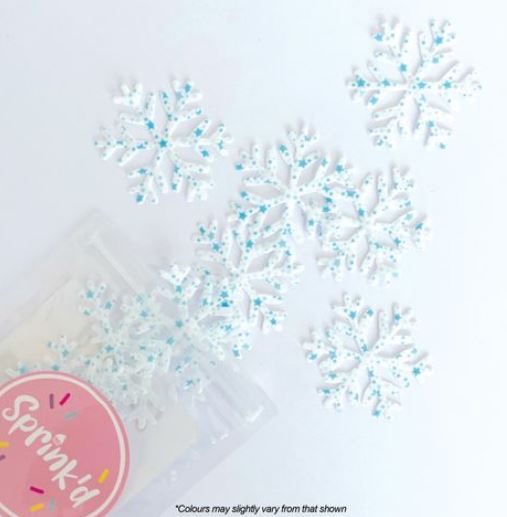 Cake Craft - Wafer Sprinkles - Snow Flakes Graffiti Stars