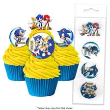Sonic The Hedgehog Wafer Paper Toppers 16pk Edible Decorations The Cooks Kitchen 
