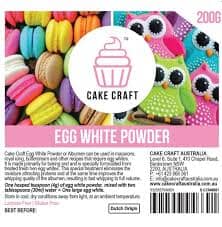 Cake Craft Egg White Powder 200g Dusts and Powders The Cooks Kitchen Mandurah 