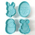 Easter Bunny Plunger Cutter - 4 Piece