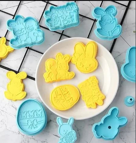 Happy Easter Plunger Cutters - 4 Pieces