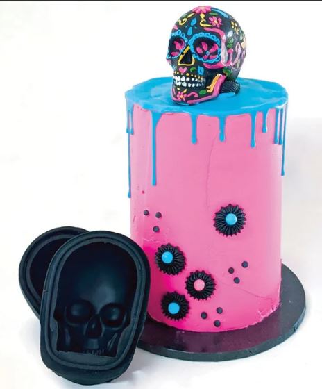 Cake Craft - Silicone Mold - Single Skull