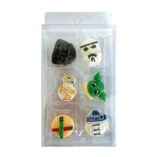 Cake Craft - Star Wars Sugar Decorations 6pc Edible Decorations The Cooks Kitchen 