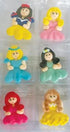 Princess Sugar Decorations 6pc