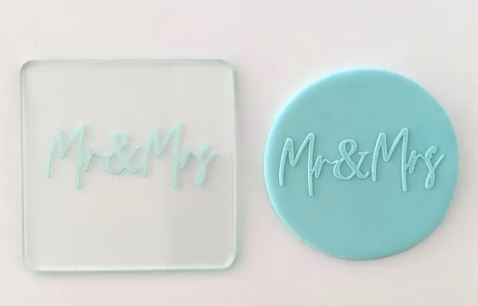 Cake Craft Debosser - Mr & Mrs