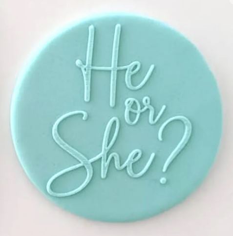 Cake Craft Debosser - He Or She?