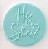 Cake Craft Debosser - He Or She?
