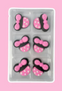 Cake Craft Minnie Mouse Head Sugar Decorations 6pk