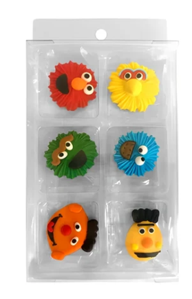 Cake Craft - Sesame Street Sugar Decorations 6pk