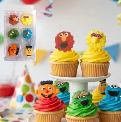 Cake Craft - Sesame Street Sugar Decorations 6pk