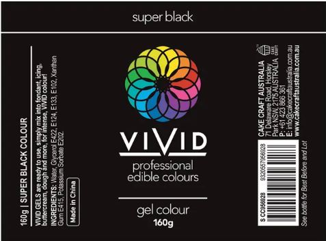 Vivid Gel Colour 106g - Super Black