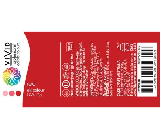 Vivid Oil Colour 21g - Red