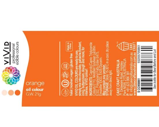 Vivid Orange Oil Colour