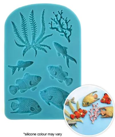 Assorted Fish & Seaweed Silicone Mould