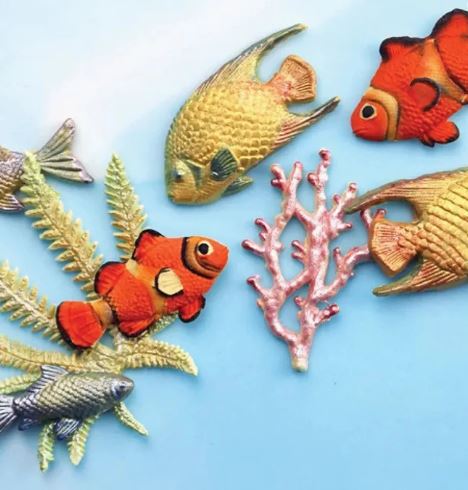 Assorted Fish & Seaweed Silicone Mould