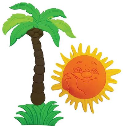 Cake Craft - Silicone Mould - Sun & Palm Tree