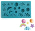 Cake Craft - Silicone Mould - Clouds, Moon, Mars, Rainbow & Stars