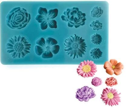 Assorted Flowers Silicone Mould Silicone Moulds The Cooks Kitchen 