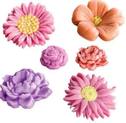 Assorted Flowers Silicone Mould Silicone Moulds The Cooks Kitchen 
