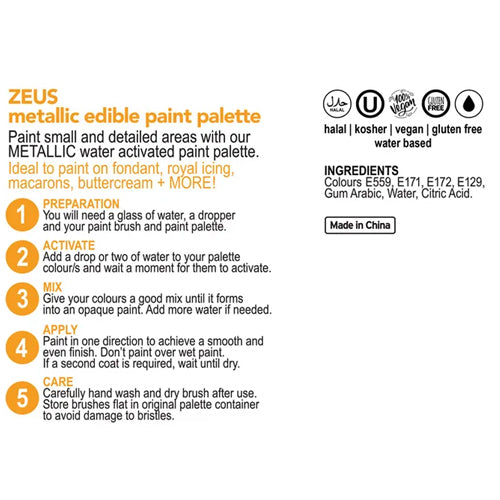 Vivid Metallic Paint Palette - Zeus