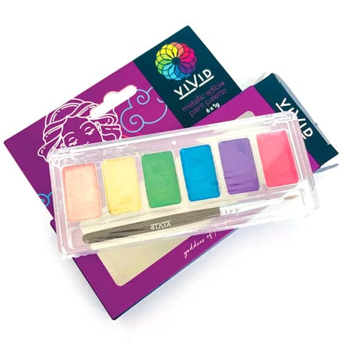 Vivid Metallic Paint Palette - Iris Dusts and Powders The Cooks Kitchen 