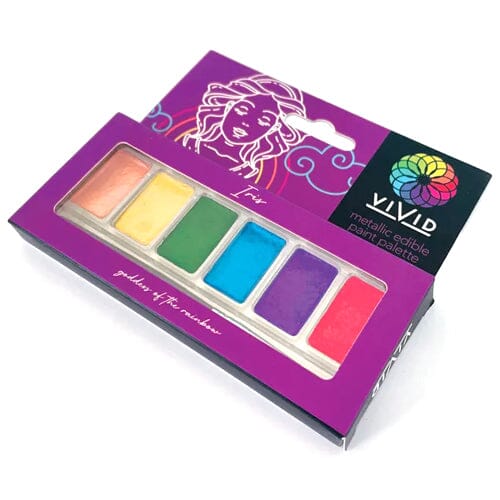 Vivid Metallic Paint Palette - Iris Dusts and Powders The Cooks Kitchen 