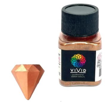 Vivid Edible Metallic Dust 10g - Rose Gold