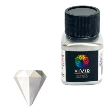 Vivid Edible Metallic Dust 10g - Silver