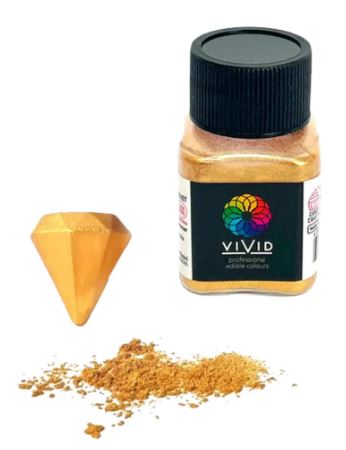 Vivid Edible Metallic Dust 10g - Warm Gold