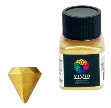 Vivid Edible Metallic Dust 10g - Super Gold Shimmer