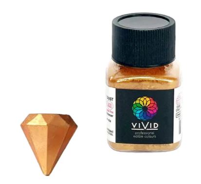 Vivid Edible Metallic Dust 10g - Antique Gold