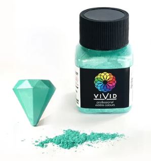 Vivid Edible Metallic Dust 10g - Aquamarine