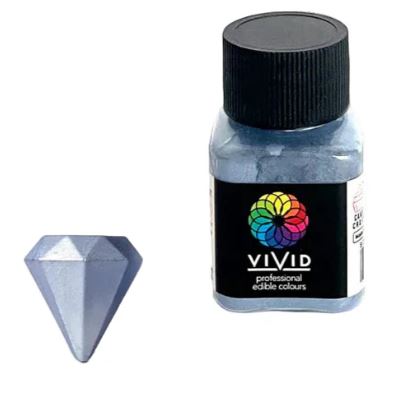 Vivid Edible Metallic Dust 10g - Baby Blue