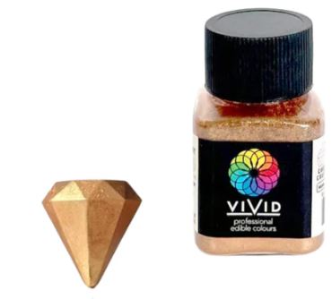 Vivid Edible Metallic Dust 10g - Rose Gold Shimmer