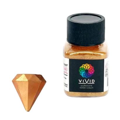 Vivid Edible Metallic Dust 10g - Antique Shimmer Gold