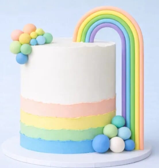 Cake Craft Wish - Pastel Rainbow Topper Cake Toppers The Cooks Kitchen 