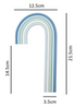 Cake Craft Wish - Blue Rainbow Cake Topper