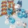 Cake Craft 27pc Set -clear, Blue & Silver - Deco Balls.fans & Butterflies
