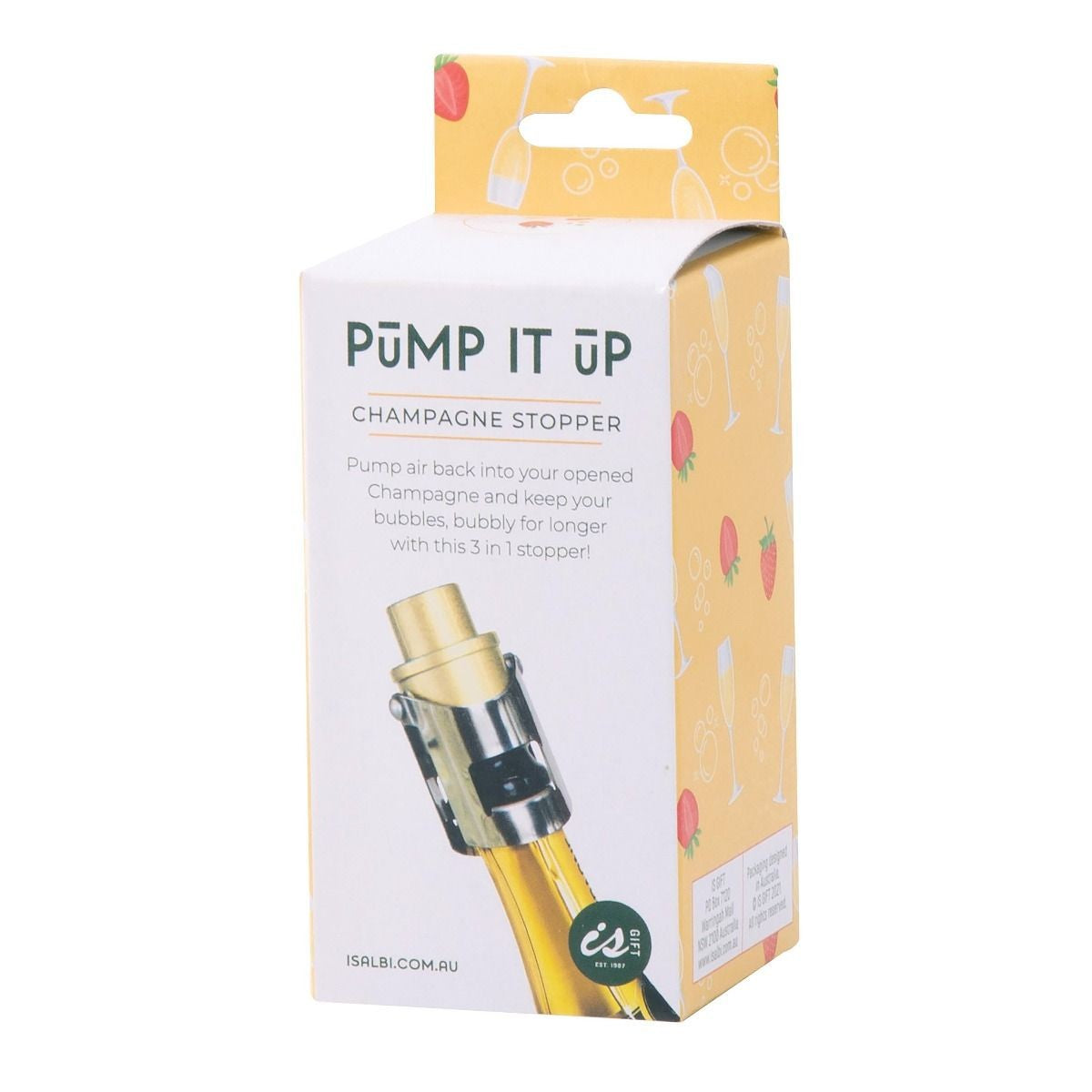 Pump It Up Champagne Stopper