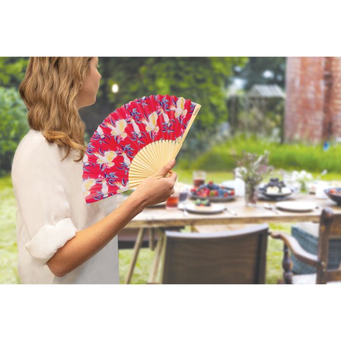 The Australian Collection Bamboo & Fabric Fans  - Birds