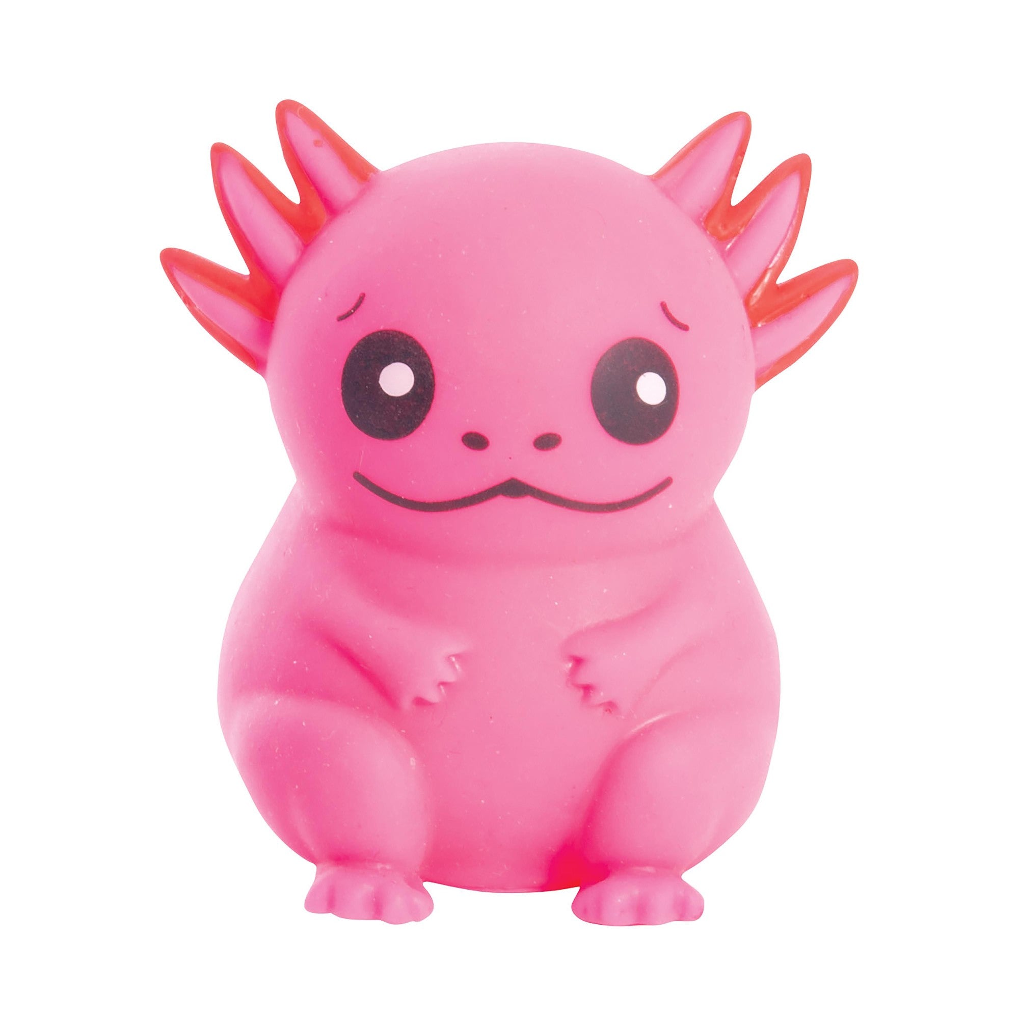 Discovery Zone Squishy Axolotl 4 Assorted Colors - 5.1x4.7x4.8cm