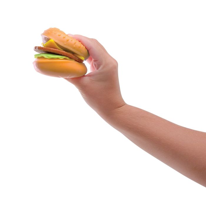Discovery Zone Squishy Burger Multi-coloured 7.5x7.5x7cm
